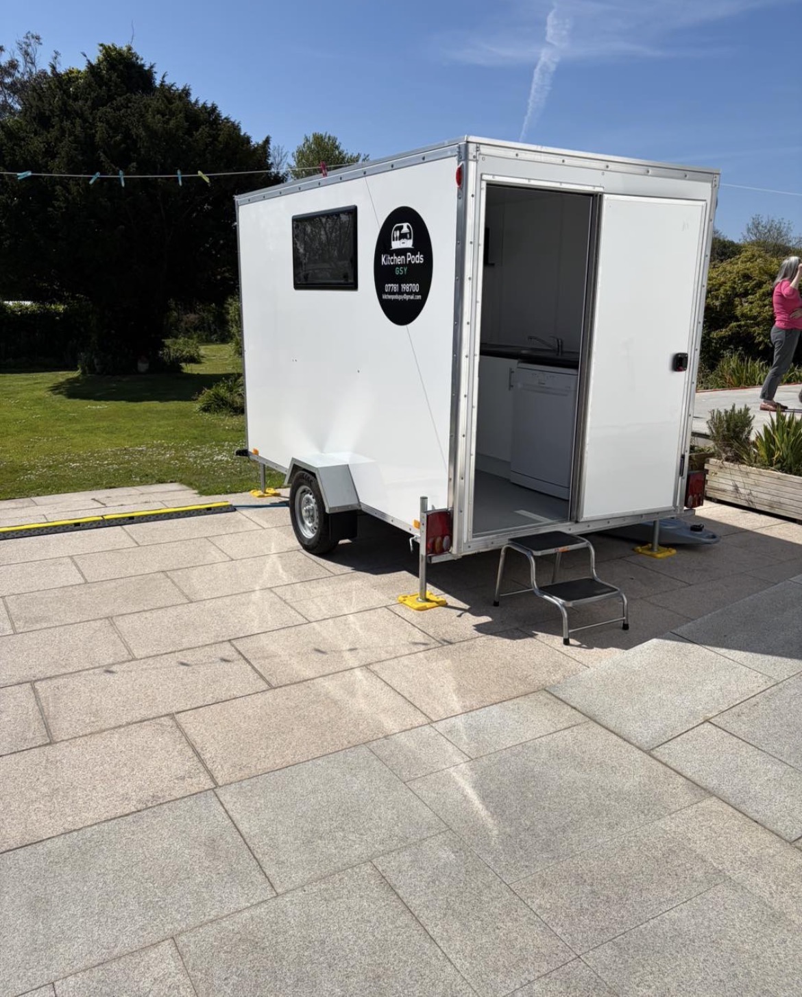 Kitchen pod being delivered
